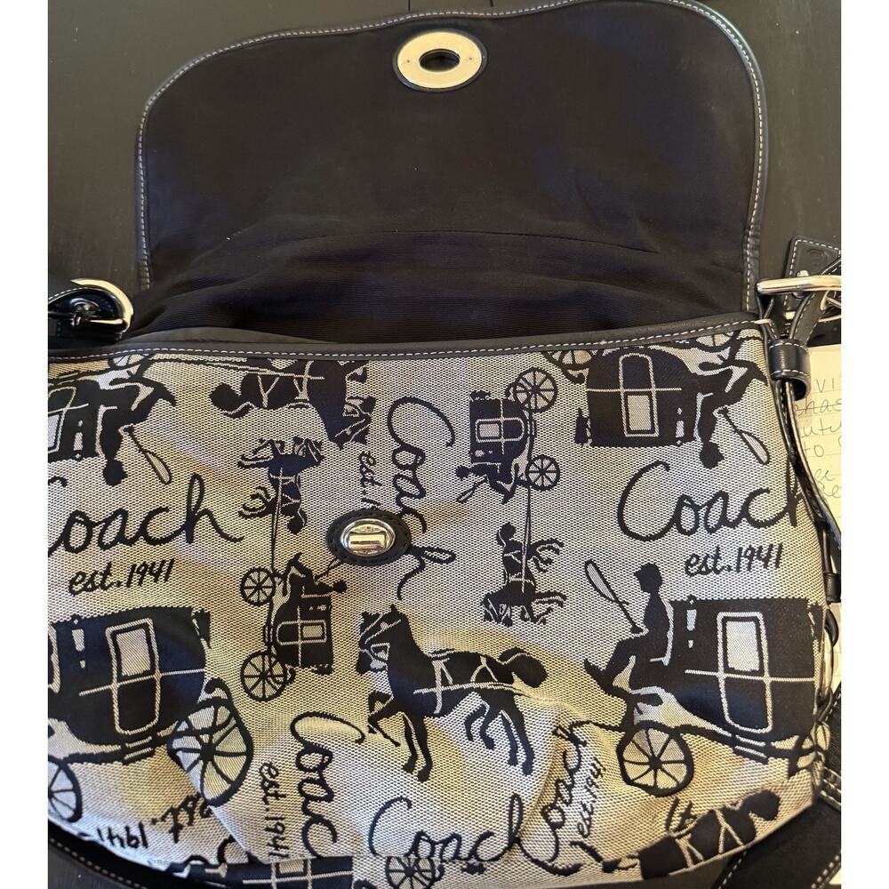 Coach Horse And Carriage Cargo Flap Bag - Picture 8 of 10